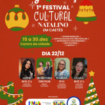 Caetés realiza 1º Festival Cultural Natalino, veja programação