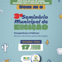 Caetés realizará 3º Seminário Municipal de Educação; e início do ano letivo nas escolas municipais será dia 18