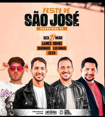 Zezo e Iguinho & Lulinha hoje na Festa de São José, Capoeiras PE