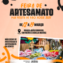 Prefeitura de Capoeiras organiza feira de artesanato na Festa de São José 2025